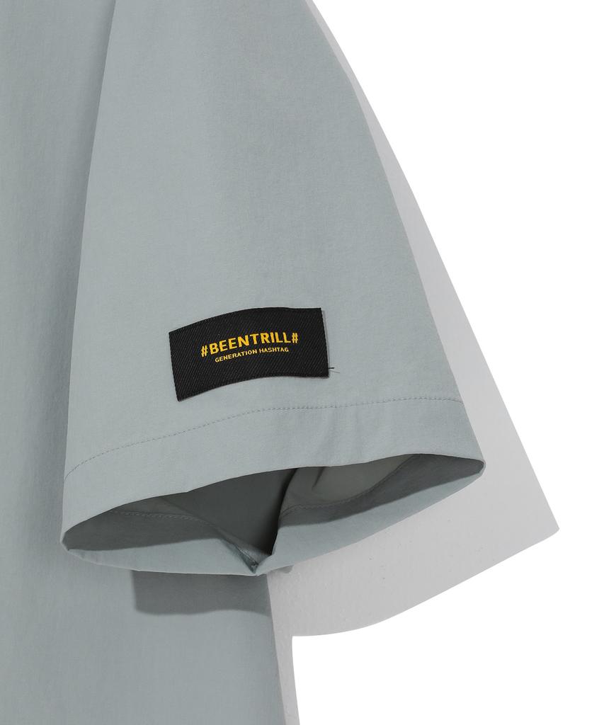 BEENTRILL Woven Tech T-Shirt (Light Khaki)