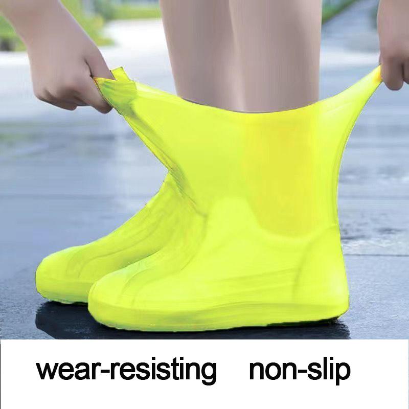 Gummi-Regenstiefel Regenschuhüberzug für Schuhe Silikon-Regenstiefelüberzüge Schutz Wasserdichte Schuhüberzüge