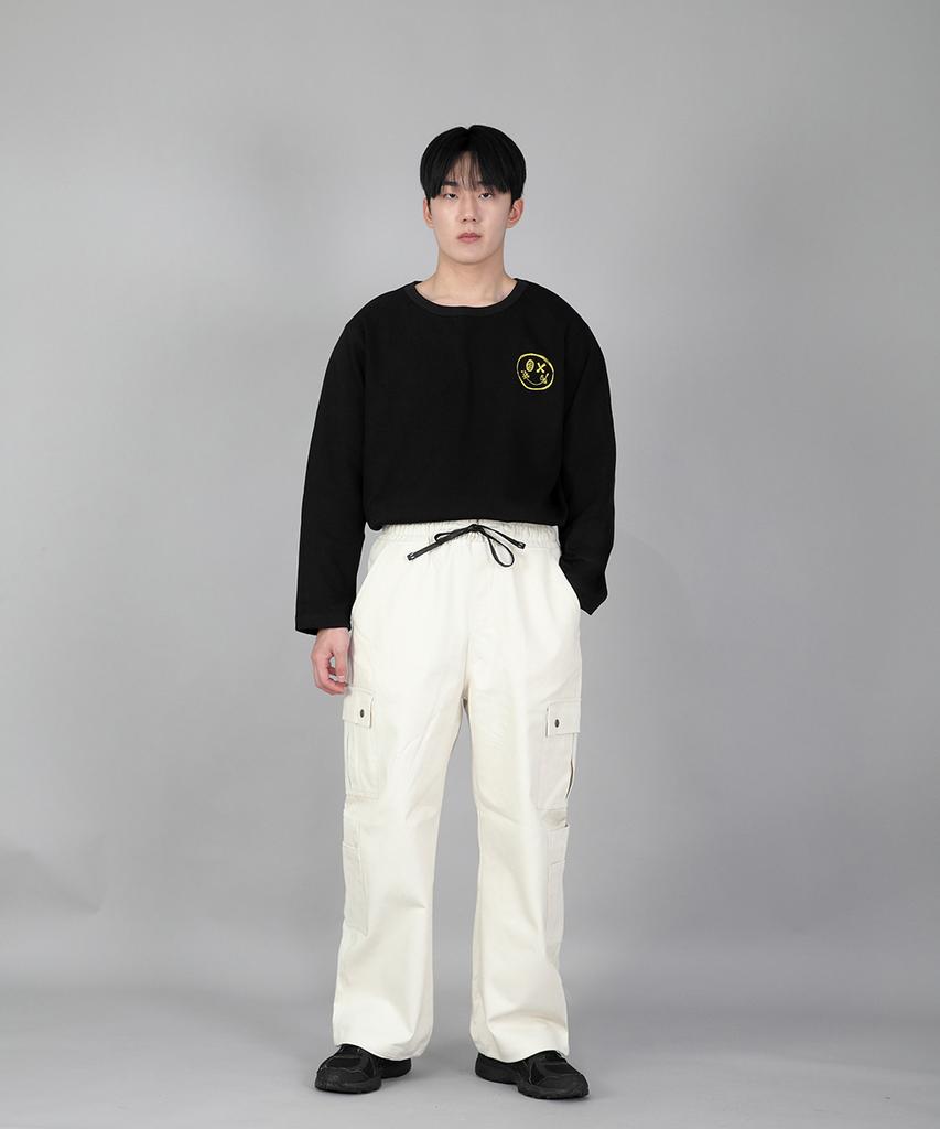 Seinteukeulu Double Cargo String Jogger Pants Dcj-338 Cream