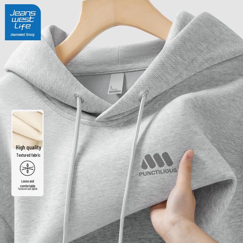 JEANSWEST LIFE Men's Casual Hooded Sweatshirt