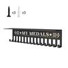 Heavy-Duty Metal Awards Trophy Display Stand Medal Hooks Wall Mount Organizer Medal Storage Holder Display Home Office Decor