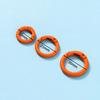 5Pcs/Lot Colorful Metal O Ring Spring Clasp Openable Round Carabiner Keychain Clips Hook Dog Chain DIY Jewelry Buckle Connector