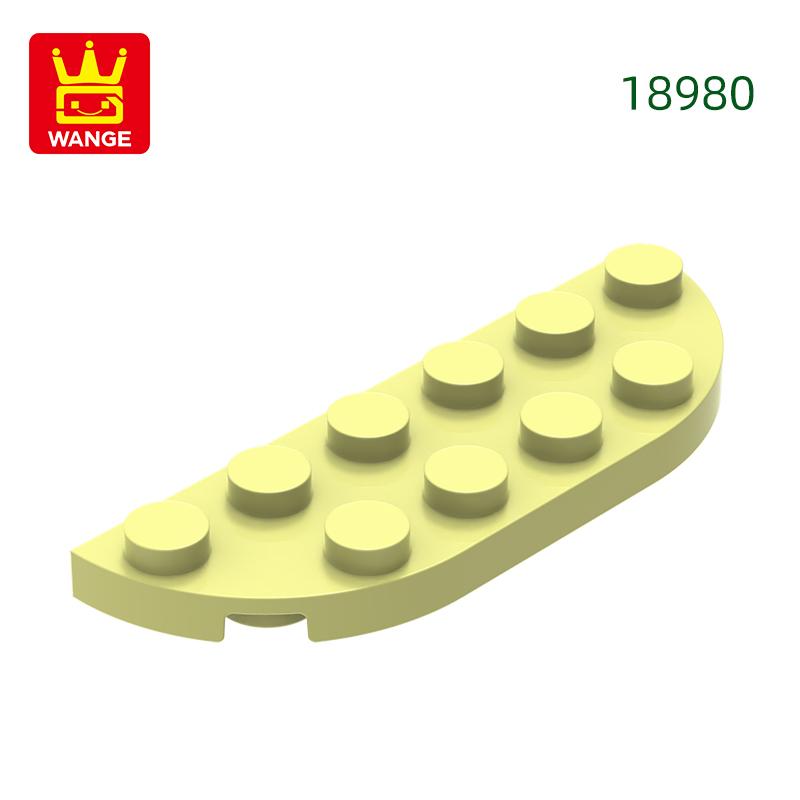 

69Pcs/lot 18980 Plate Round Corner 2x 6 Double Block Moc Colour Accessories Works With featuring Brick DO IT YOURSELF Kids Toy Assembly about 69pcs