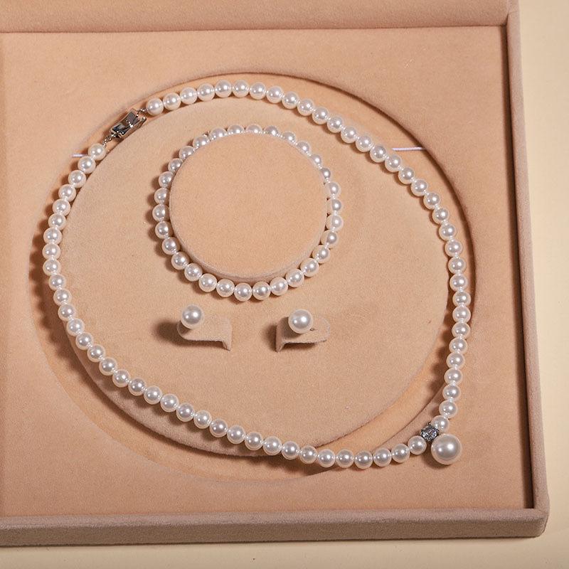 Natural Shell Pearl Necklace - Women's Clavicle Chain Set for Mother's Day Gift