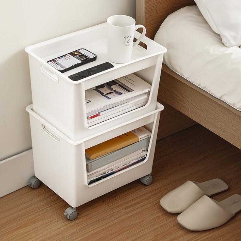 Easy Move Rolling Storage Container Space Efficient Storage Cart with Practical Home Organization Container