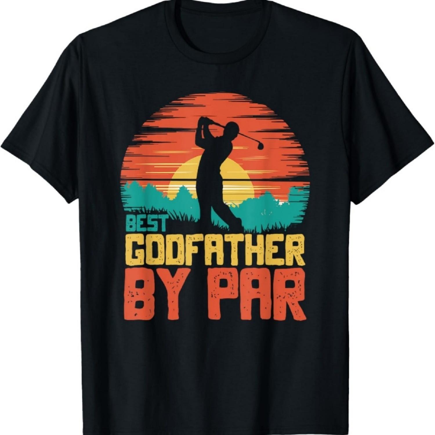 

Golfing Funny Grandpa Golf Best Godfather By Par T-Shirt XXXXXL чорний