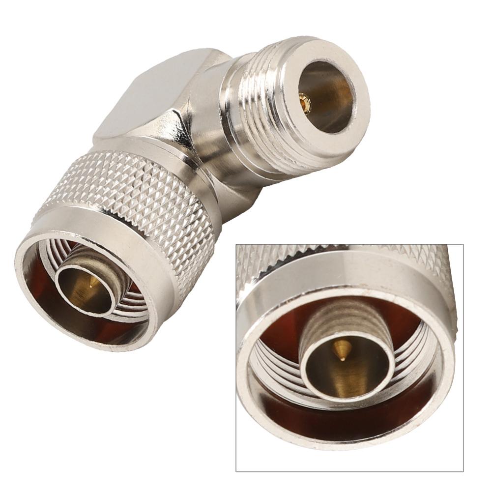 2PCS N Male to N Female Elbow Adapter RF Coaxial Adapter Connector for Radio Antenna