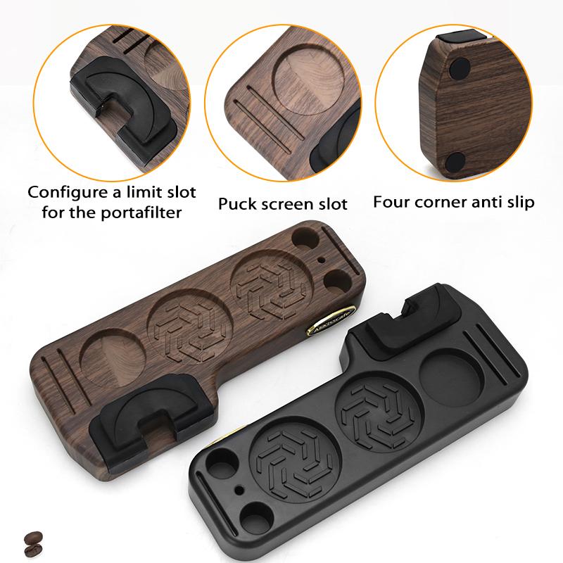 Coffee Tamping Station Portafilter Holder Puck Screen Rack ABS For 51MM 54MM 58MM Delonghi Lelit Espresso Accessory Barista Tool