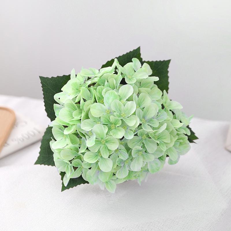 1 szt. 39 cm Biały Sztuczny Bukiet Kwiatów Hortensji do Dekoracji Domu, Pokoju, Ślubu, Dekoracja Stołu, Kompozycja Kwiatowa