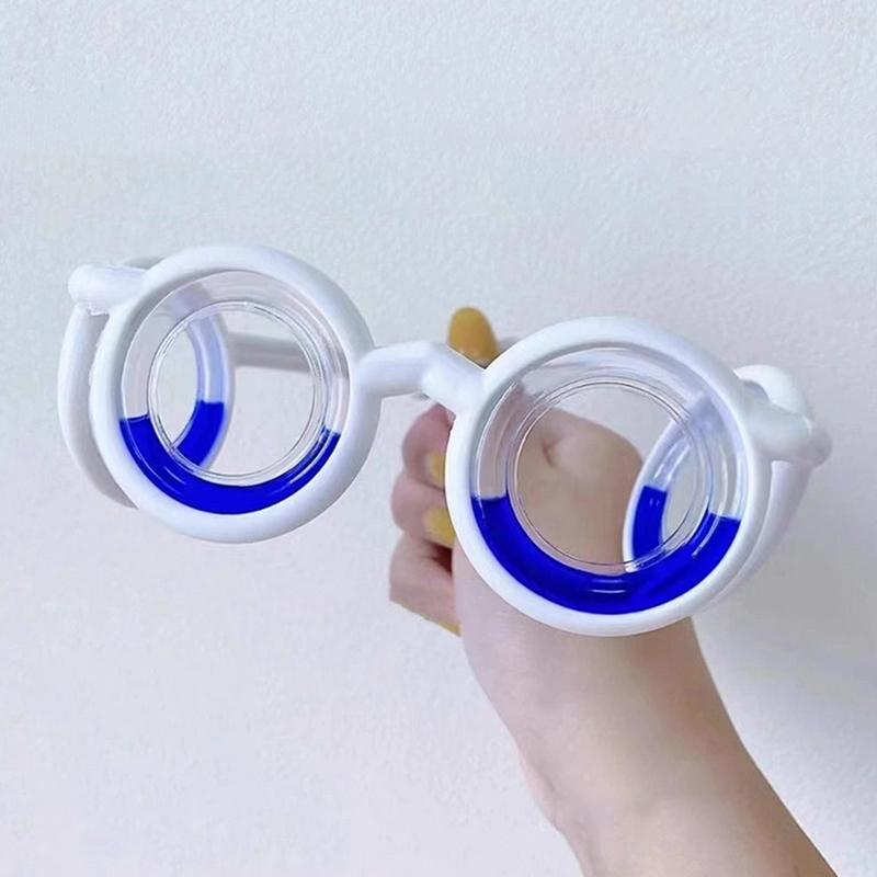 1 Stück Anti-Reisekrankheit Flüssigkeitsbrille Tragbare linsenlose Fahrkrankheitsbrille Anti-Krankheitsbrille für Kinder und Erwachsene