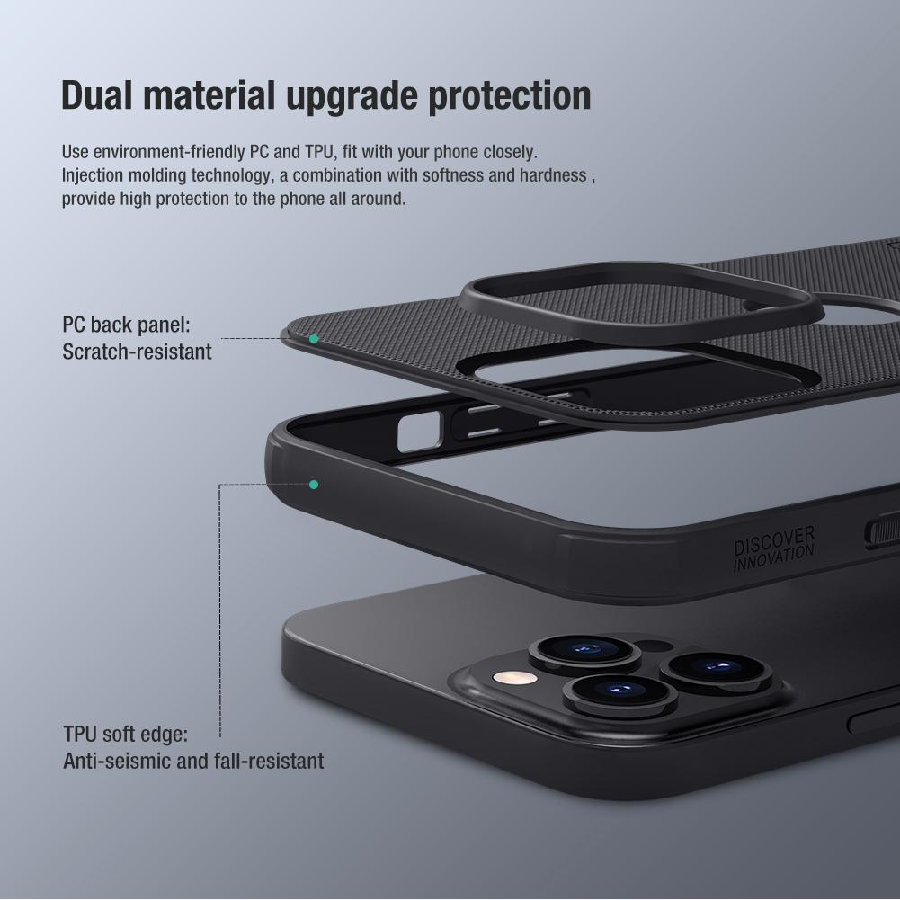 Custodia Nillkin per iPhone 14 Pro Max / 13 Pro / 12 / 14 Plus Sottile Antigraffio Anti-Impronta Copertura Protettiva per Telefono