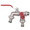 Garden Watering 12 Inch Ball Faucet Zinc Alloy Internal&External Threads Lever Handle Gardening Supplies Automation Kits