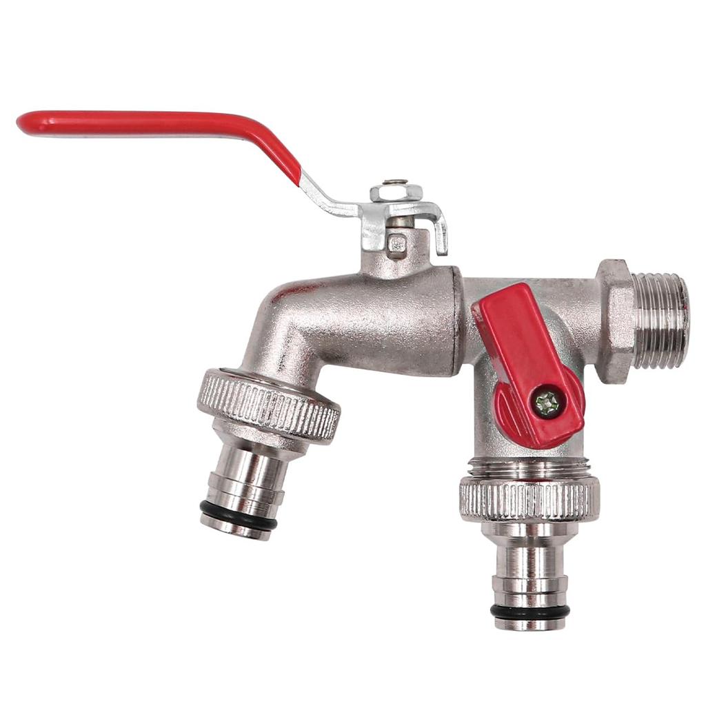 Garden Watering 12 Inch Ball Faucet Zinc Alloy Internal&External Threads Lever Handle Gardening Supplies Automation Kits