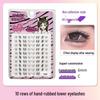 10-Row Autumn Leaf & Sunflower Faux Eyelashes - Flat, Glue-Free
