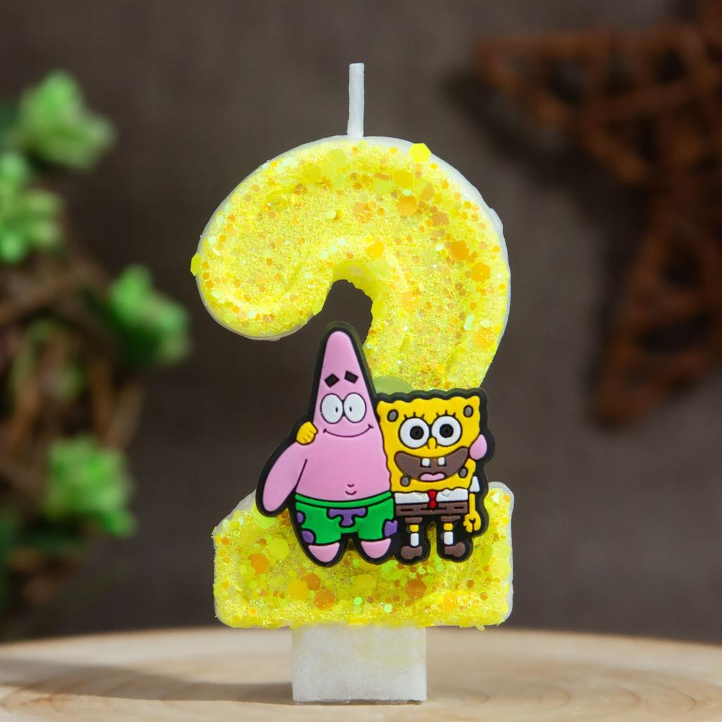 Digital Candle Birthday Little Celebration Cake Topper Decoration