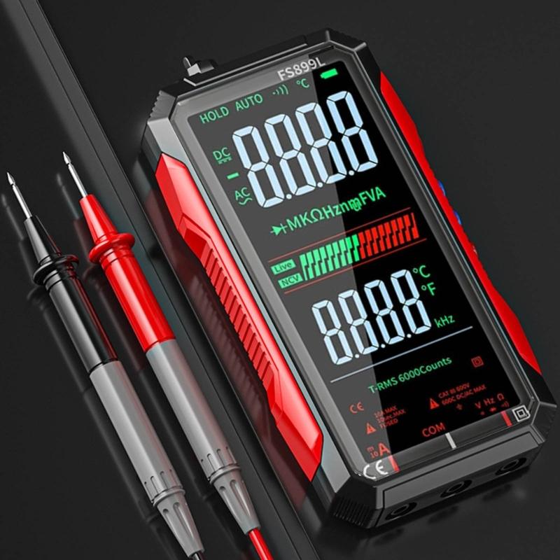 High Resolution Color Screen Digital Multimeter Auto Ranging For Electricians Industrial Use Electric Current Resistance Frequency Testing