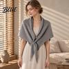 Stylish Dress Accessory Wrap Three-in-one Women Soft Scarf for Warm Winter Triangle Shawl Versatile Fashion
