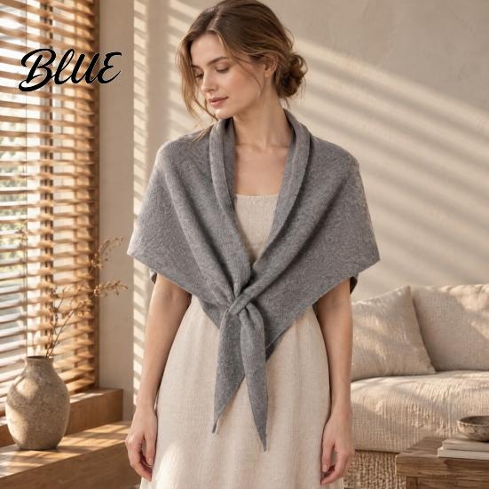 Stylish Dress Accessory Wrap Three-in-one Women Soft Scarf for Warm Winter Triangle Shawl Versatile Fashion