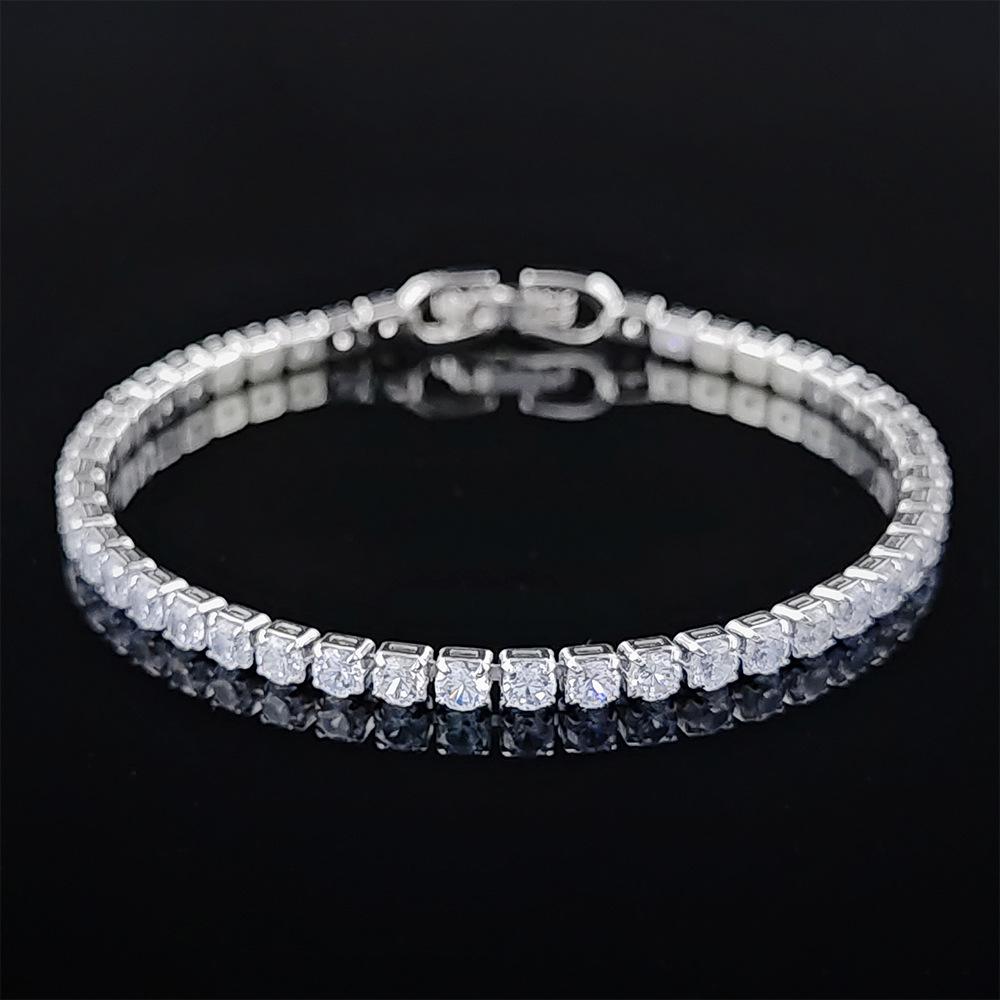 Bracciale Tennis Hip-Hop Zirconi Multicolore - Senza Sbiadire, Design Full Diamond