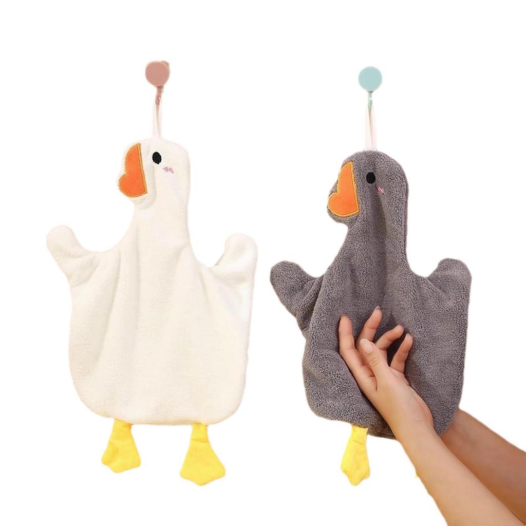 Super Absorbent Cute Hand Towel - Non-Shedding, Hangable for Household Use