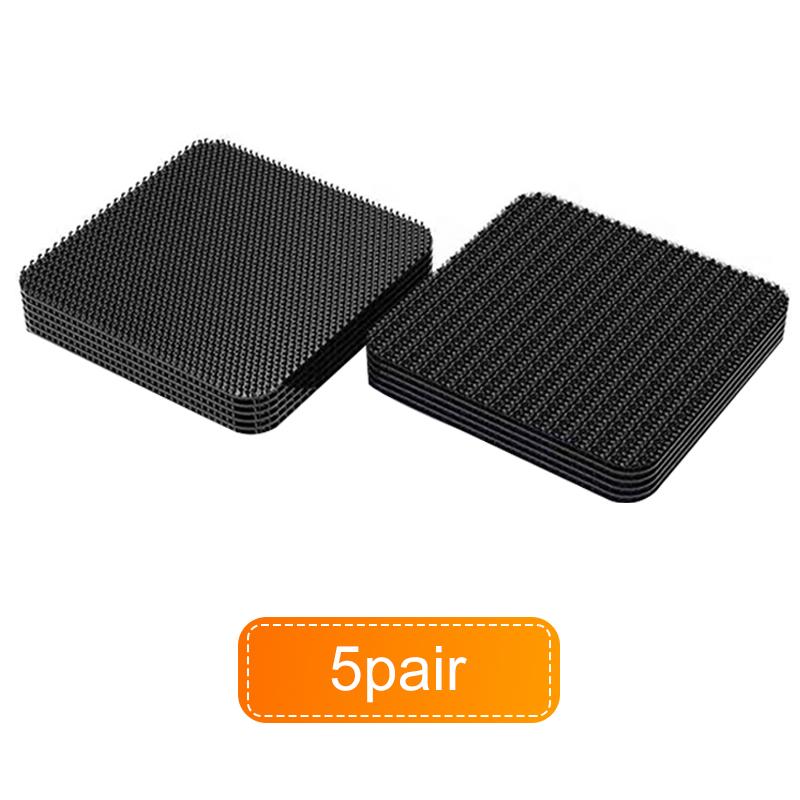 1-20pair Velcro Car Foot Mats Fixed Stickers Double-sided Adhesive Carpet Mat Fixing Stickers Auto Interior Accessories