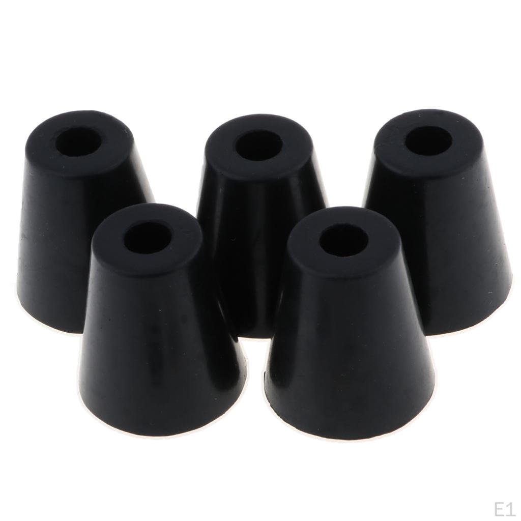 5 Pieces 45x49mm Cabinet Amplifier Loudspeaker Isolation Rubber Foot Pad Base