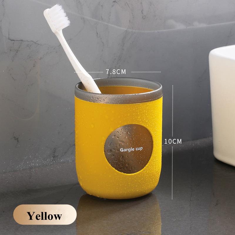 Nordic Plastic Household Toothbrush Cup Storage Holder Couple Portable Travel Mouthwash Cups Water Mug Bathroom Accessories