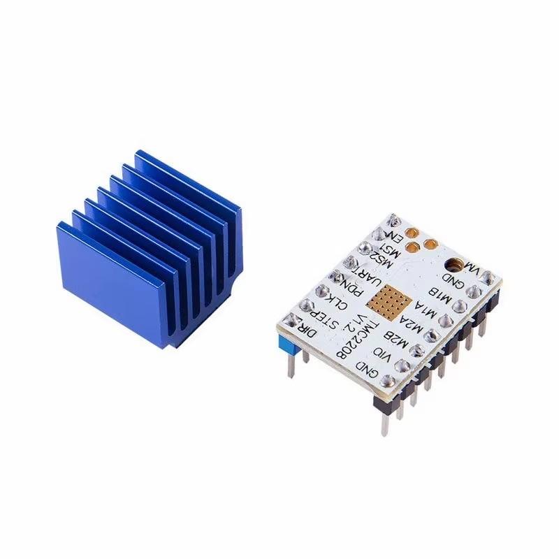 5 Pcs TMC2208 V1.2 Stepper Driver Module with Heat Sink for 3D Printer Controller Mother Boards Ramps1.4 MKS Gen Mega I3 Ender-3