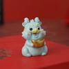 Crystal Cornucopia Chinese Crystal Gold Ingot Glass Yellow Fortune Cornucopia Treasure Bowl Feng Shui Statue Crafts Decoration