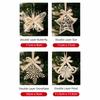 Gold Color Christmas Tree Pendant Snowflake Shape Star Design Snowflake Pendant Decorations Bell Accent Reindeer Motif