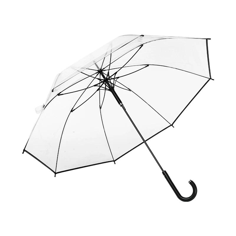 Snow Castle Transparent Umbrella, Internet Celebrity Umbrella, Women's Light Luxury Long Handle Umbrella, Automatic Umbrella, Ins Style Large Size