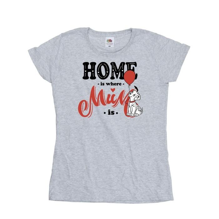 101 Dalmatians Womens/Ladies Home Is Where Mum Is T-Shirt