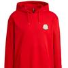 adidas Felpa con cappuccio e stampa logo Neo Pure Color Manica Lunga Top da uomo Rosso IQ1589