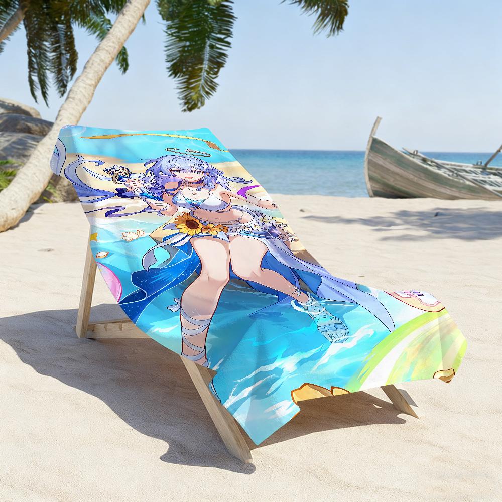 Honkai Star Rail Robin Towel Soft Pool Gift For Travel Gym Shower Camping Quick Dry Sports Large Beach Towels