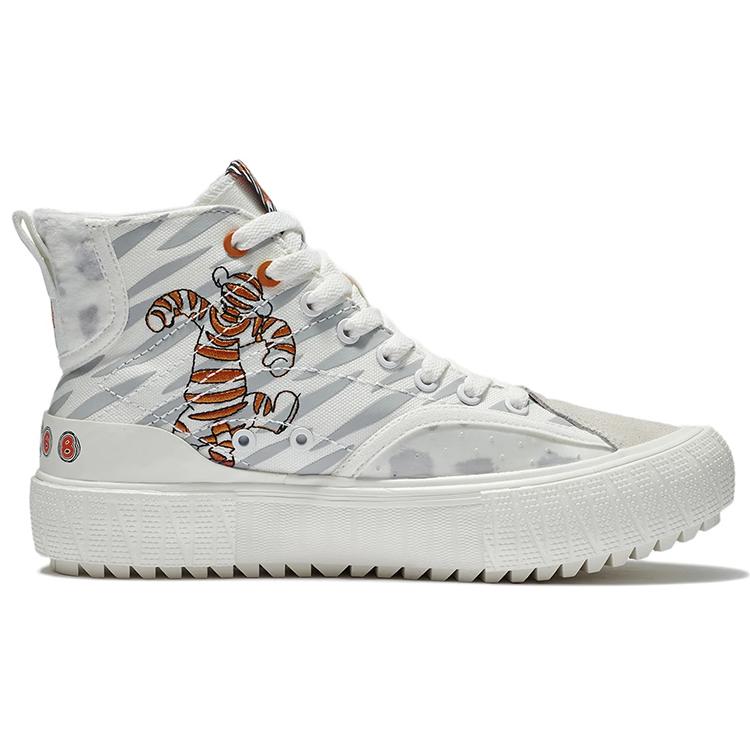 Li Ning Classic Canvas Hi X Disney Tigger 'White' Women's AGCS334-1