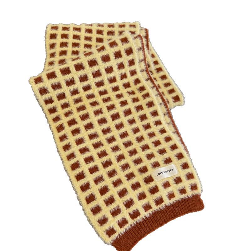 Mint Chocolate Soft Scarf – Cozy & Cute Waffle Pattern for Fall/Winter Women