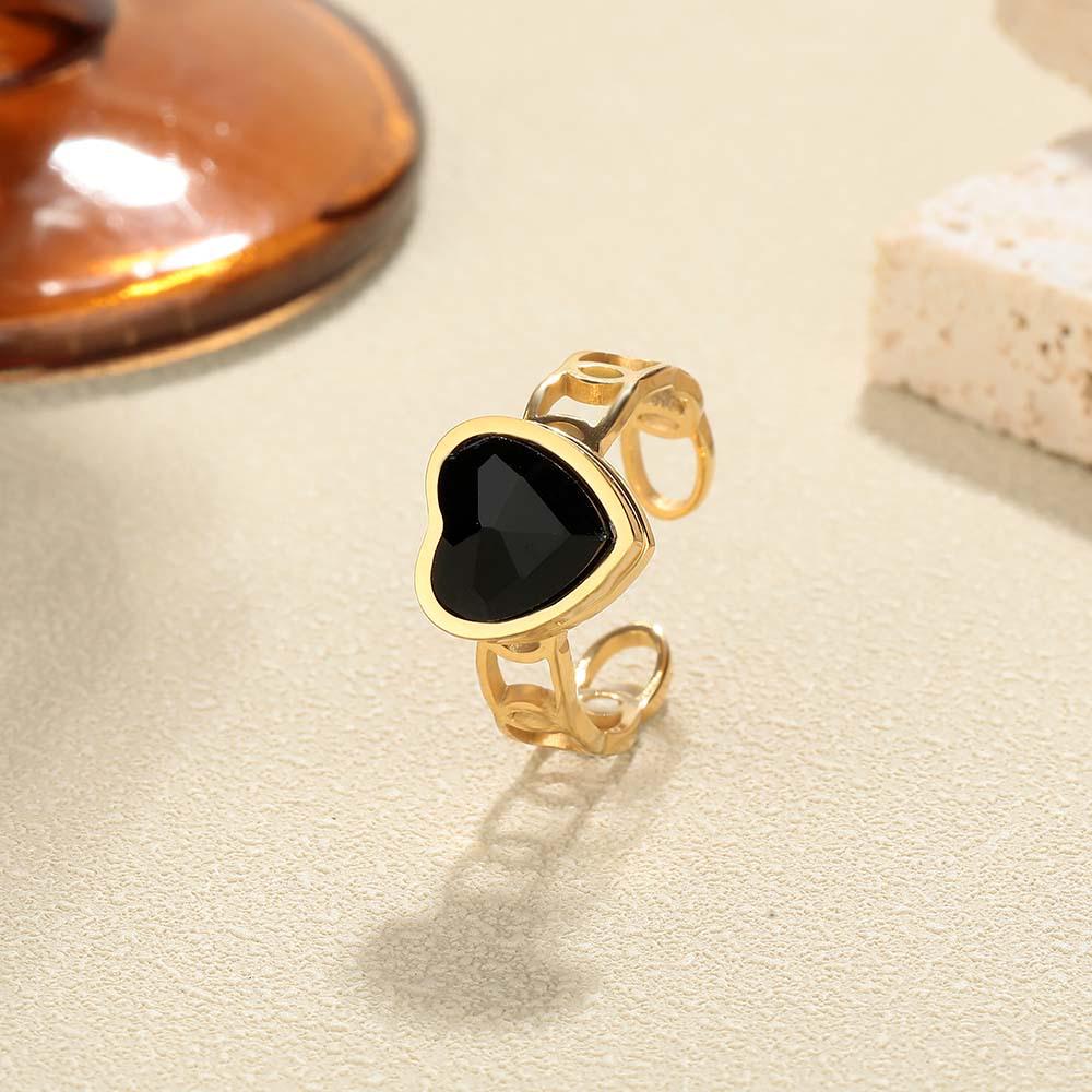 European & American Minimalist Stainless Steel Open Rings - Non-Fading INS Style