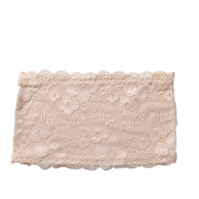 Spitzen-Trägerloses Bandeau-BH - Gepolstert, Anti-Exposition