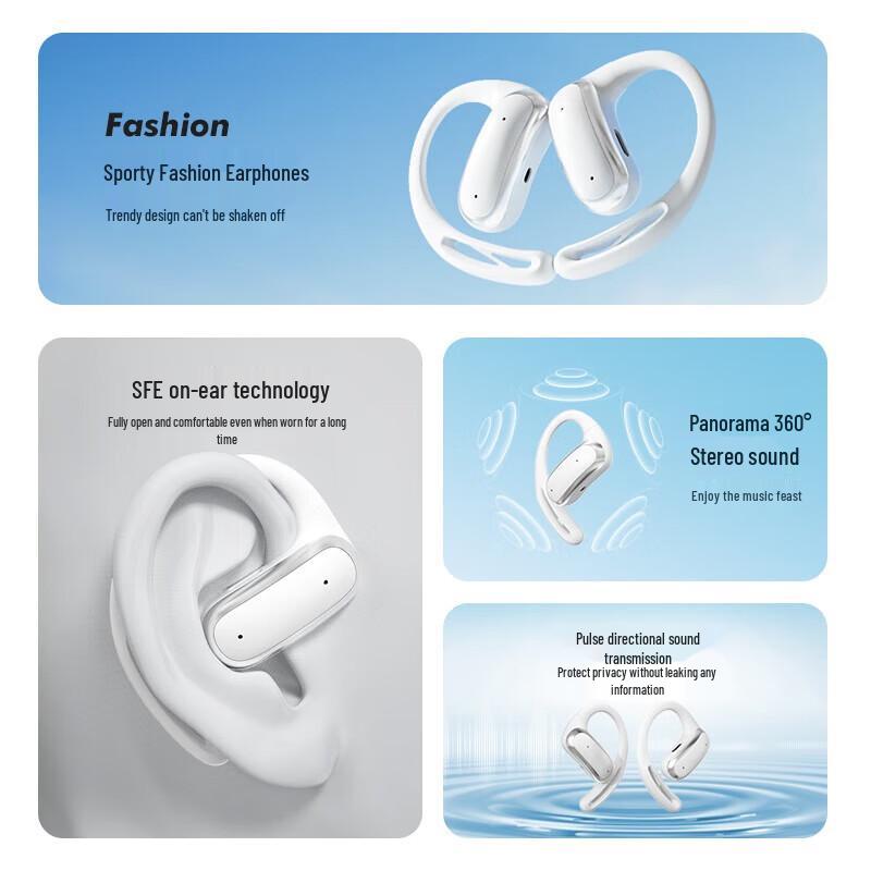 Newman LY55 Open-Ear Clip Wireless Sport Earbuds