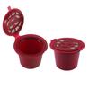 2pcs for Nespresso Capsule Filter Reusable Coffee Capsules Refillable Universal for Nescafé with a Spoon Brush