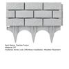 Plastic Garden Retaining Fence Brick Look Edging Border Outdoor Landscape Edging Fence Decorative Picket Panel for Flower Beds Paths Lawns Yard