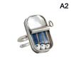 Canned Sardines Adjustable Ring/Necklace Fun Ring Alloy Of Sardines Ring Gift Quirky Ring Necklace Ornament,Tin Of Sardines