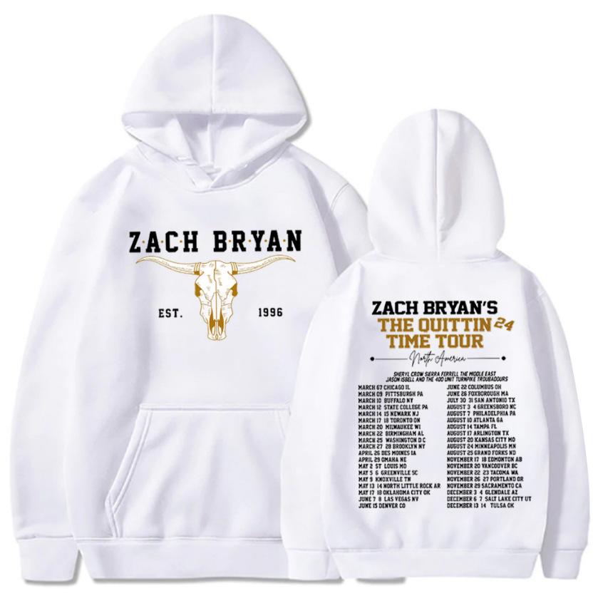 Setwear Zach Bryan The Quittin Time Tour  Hoodie Merch
