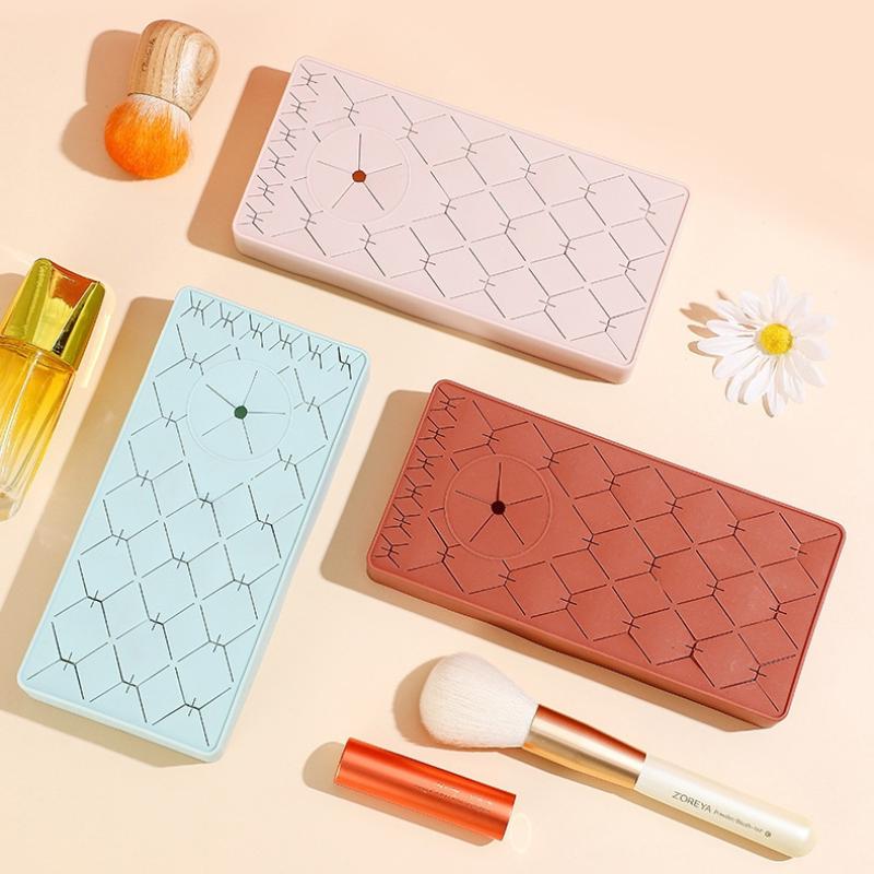 New Style Desktop Organizer Silicone Lipstick Storage Rack Cosmetic Makeup Box Eyebrow Pencil Display Brush Lipstick