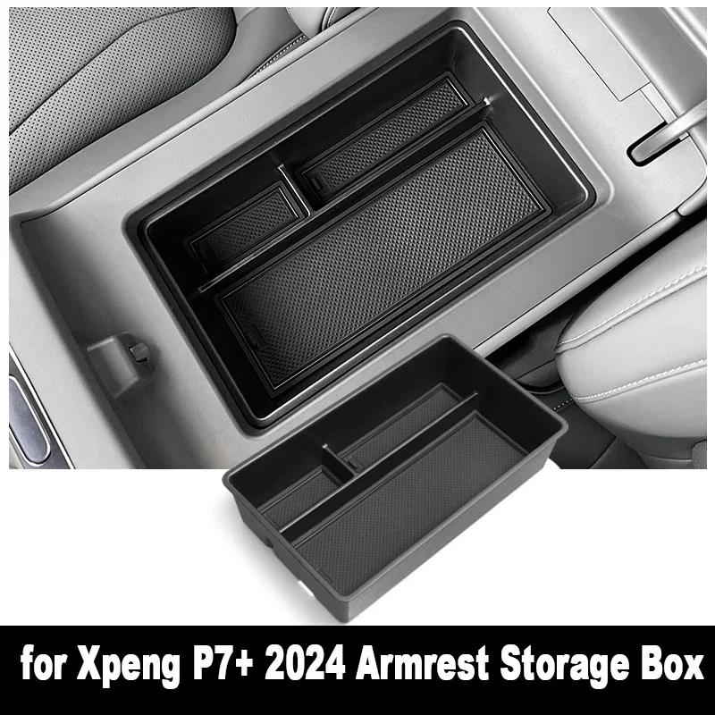 New Car Central Storage Box for Xpeng P7+ 2024 Cup Holder Dashboard Tray Car Door Organizer Tidying Interior Accessories TPE