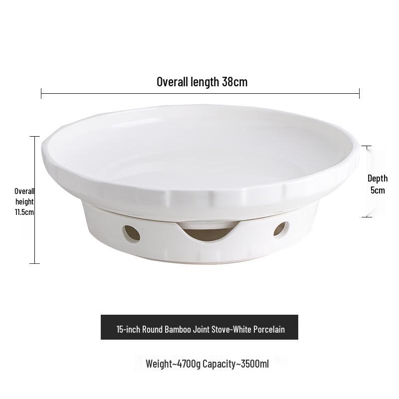 Nordic Ceramic Candle Heated Food Warming Plate