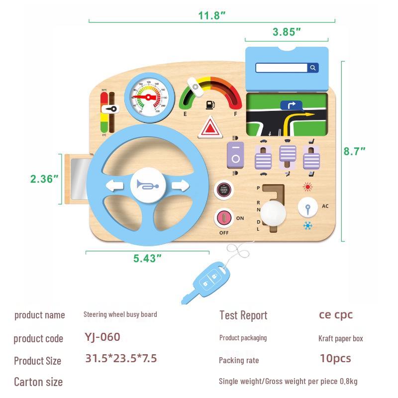 

Монтессори Раннее Развитие Игрушка Руль для Симуляции Вождения для Детей
