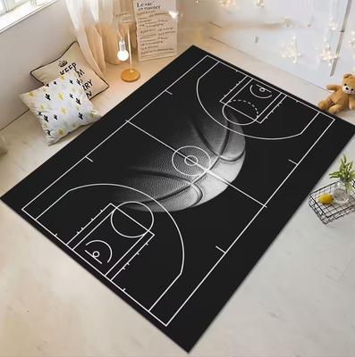 Home Decor Basketball Pattern Decorative Style Living Room Carpet Sofa Mat Door Mat Bedroom Outdoor Carpet Shopping Mall Carpet