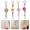 Flower-Shaped Hat Clip with Carabiner Portable Travel Cap Holder for Bags Backpacks Anti-Loss Accessory for Beach Hiking Daily Use Cute Keychain Bag
