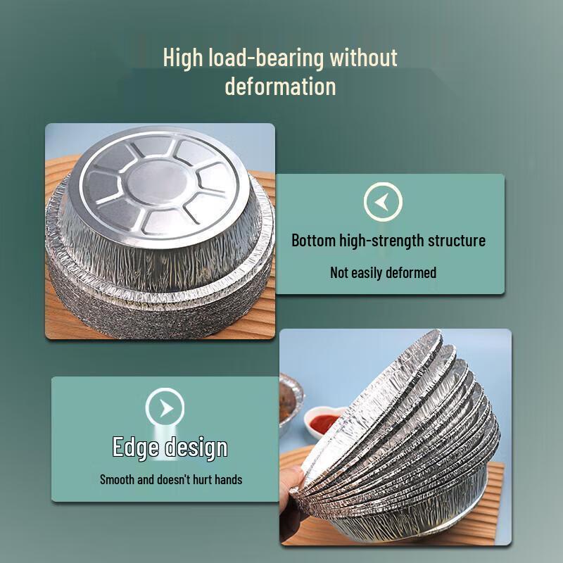 JingJingRS Heißluftfritteuse Einweg-Aluminiumfolienpfannen